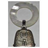1939 Sterling Silver on Mother of Pearl Infant