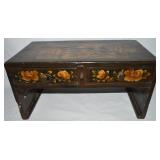 1850's Chinese Shaanxi Lacquer Wood 2 Drawer