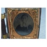 Antique Daguerreotype Tintype Photograph of Older
