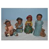 (4) Martha Holcombe All God's Children Figures