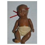Vtg Composition Black Americana Doll 9.5'L