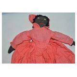 Vintage Handmade Cloth Black Americana Rag Doll