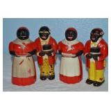(2) F&F Mold & Die Aunt Jemima & Uncle Mose 5'