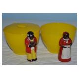 F&F Mold & Die Aunt Jemima & Uncle Mose Lidded