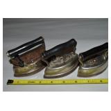 (3) Antique Miniature Sad Irons: Asbestos + (2)
