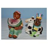 (2) Vtg Japan Ceramic Salt & Pepper Shaker Sets