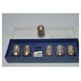 6pc Lord Silver Sterling Individual Salt Shaker