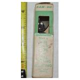 Vtg Sam-bo Black Americana Fishing Lure in Box