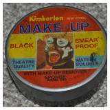 Vtg Kimberlan Black Smear Proof Make Up Tin