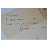 1929 Robert Ripley Signed Returned 'Errors' Letter