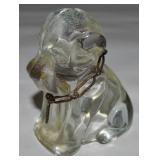 Vintage Federal Glass Mopey Puppy Candy Container