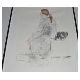 B Turner Signed Original Charcoal & Watercolor