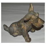 Vintage Pot Metal Scottish Terrier Dog Figure 8.5w