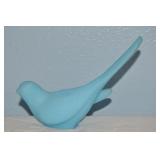 Fenton Art Glass Blue Satin Long Tailed Bird 6L