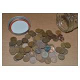 Ball Jar of (100) US Wheaties Pennies Mixed Dates
