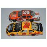 (2) Action 1:24 Diecast NASCAR Cars: Wallace &