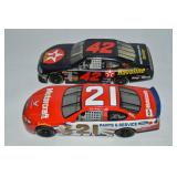 (2) 1:24 Diecast NASCAR Cars: Montoya & Rudd