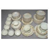 126pc Vtg Hull Jewel Tea Autumn Leaf Dinnerware
