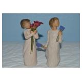(2) Willow Tree Angels: Lavender Grace & Bloom