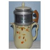 Vtg Hull Jewel Tea Autumn Leaf 9 7/8" Coffee Pot &