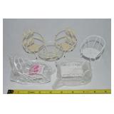 Vintage White Wire Dollhouse Furniture w/Mod Chair
