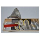 Vtg Kitchen Pcs w/ CJ Schneider Red Handled Cake