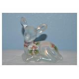 Fenton Art Glass Fawn Deer Iridized Opalescent