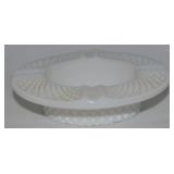 Vtg Westmoreland Milk Glass Diamondpoint Hat