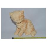 Vintage Glazed Ceramic Cat Kitten Figure 6.75t
