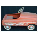 Vtg Murray Fire Chief Pedal Car w/ All Hubcaps 35L