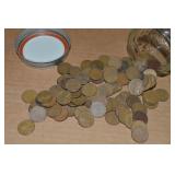 Ball Jar of (100) US Wheaties Pennies Mixed Dates