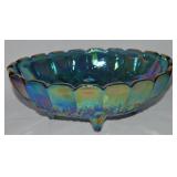 Vtg Indiana Carnival Glass Grape Harvest Oval
