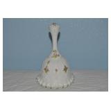Fenton Art Glass Violets in the Snow Bell 6"