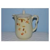 Vtg Hull Jewel Tea Autumn Leaf 9" Coffee Pot & Lid