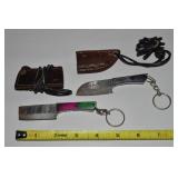 (2) Mini Custom Made Damascus Steel Blade