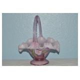 Fenton Art Glass Rosalene Handpainted Florals