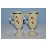 (2) 1998 Hull Jewel Tea Autumn Leaf NALCC Espresso