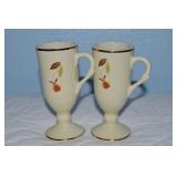 (2) 1998 Hull Jewel Tea Autumn Leaf NALCC Espresso