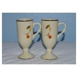 (2) 1998 Hull Jewel Tea Autumn Leaf NALCC Espresso