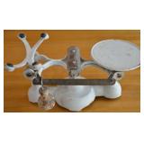 Antique Penn Scale Mfg Co White Cast Iron 1#