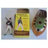 Vtg Marx Series III Mexican Soldier + Tin Litho