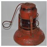 Vtg Dietz No 40 Traffic Guard Red Glass Lantern