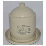 Vtg Western Stoneware Buttermilk Feeder/Waterer