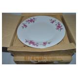 (5) Tangshan Bone China Pink Floral 10.25" Dinner