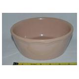Vtg Hull USA Pottery Light Peach Mixing Bowl 7.5"