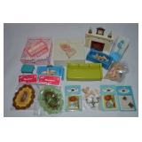 Lot of Doll House Furntiure & Accessories w/ Miner