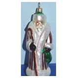Christopher Radko Mini Russian Striped Santa Claus