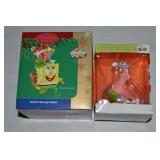 (2) Spongebob Squarepants Ornaments: American