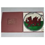 Winged Heart Wales Dragon Stained Glass 6' Diam