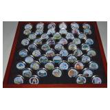 54pc PCS Stamps & Coins Colorized State Quarter